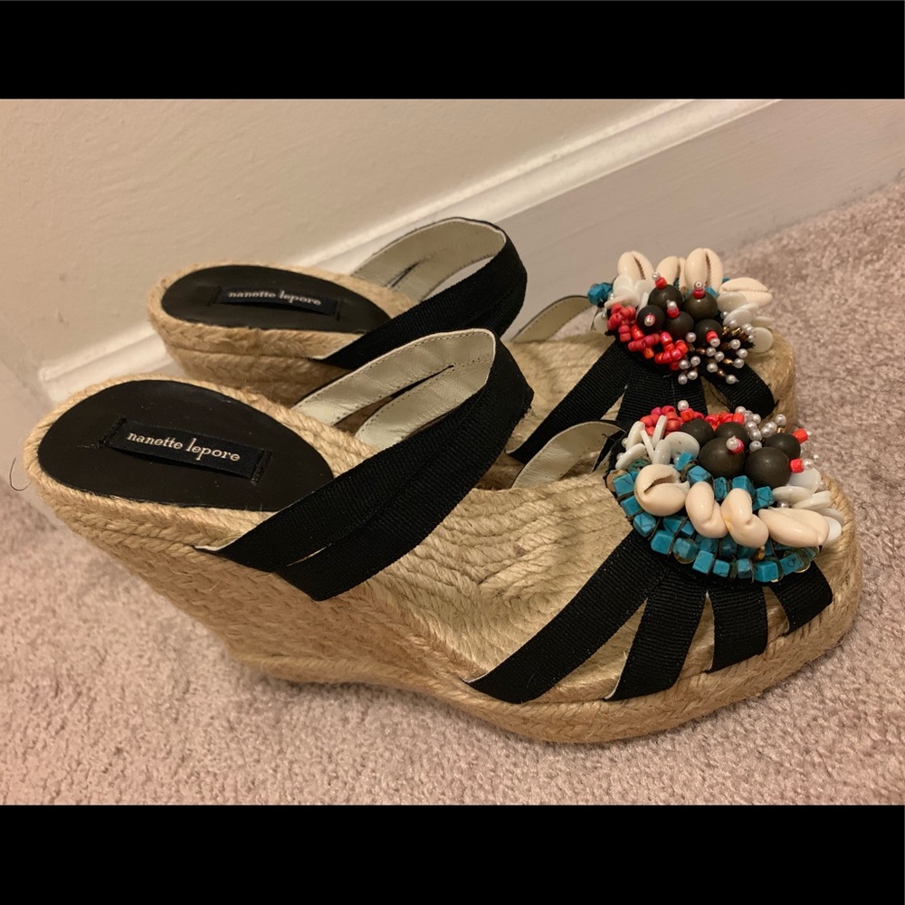 Nanette Lepore wedge sandals